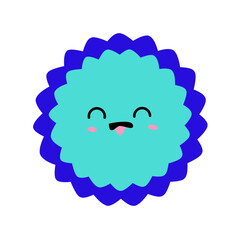 Pastel Pony Unicorn and funny Cat Unicorn with kawaii icons: cupcake, fulling star, rainbow, heart, happy planet etc for pajamas prints and greeting card, birthday party