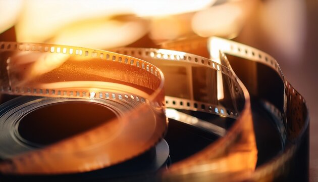 blurred of film contact print used for background