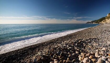 plage sauvage de galet