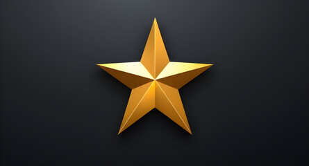 gold star isolated on black