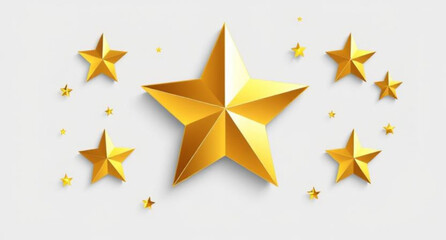 gold star on a white background