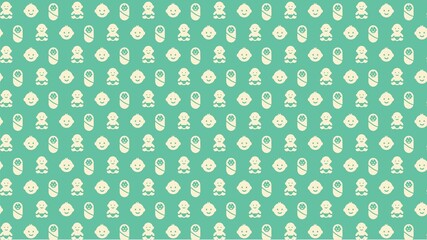 Vector seamless newborn baby , child pattern design