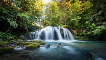 Fototapeta premium waterfall in forest