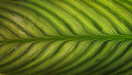 gros plan texture d une feuille avec nervure centrale et nervures secondaires symetriques fond transparent ideal pour motifs naturels et organiques