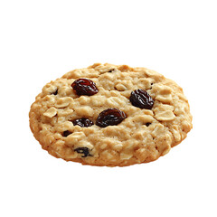 Oatmeal Raisin Cookie with Visible Oats and Plump Raisins