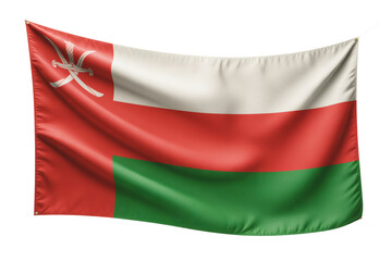 Obraz premium Waving National Flag of Oman - A Vibrant Symbol of Omani Pride and Heritage