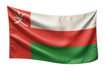 Waving National Flag of Oman - A Vibrant Symbol of Omani Pride and Heritage