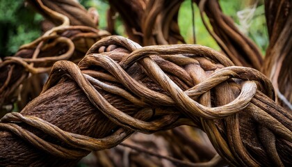 twisted dried liana jungle vine