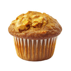 Freshly Baked Muffin with Visible Fruit Pieces
