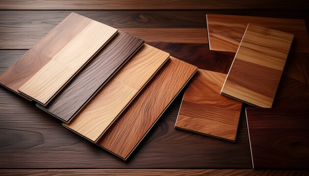 wood laminate floor square samples assortment of parquet or laminate floor samples in natural colors oak wooden background