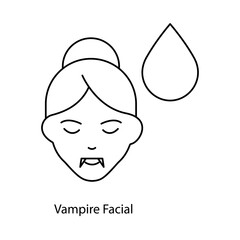 Vampire Facial – Blood Drop Representing PRP-Based Skin Rejuvenation