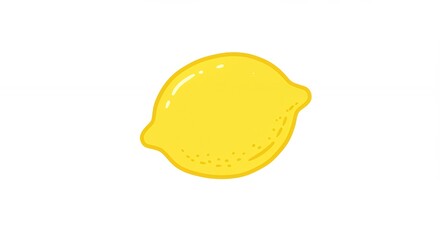 Simple yellow lemon illustration