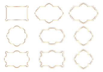 A set of frames for decorating text, graphics, reviews or weddings.