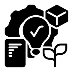 idea icon, glyph icon style