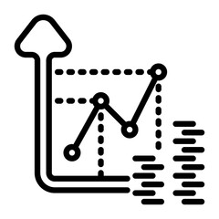 increase icon, line icon style