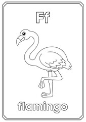 Animal Alphabet Coloring Booklet with Grayscale Lined Illustrations for Kids and Adults

