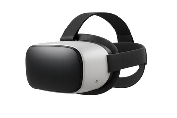 Modern vr headset isolated on transparent background, perfect for showcasing virtual reality experiences