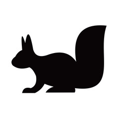 Animal vector silhouette , clip art, and symbol. Shilhouette of  animal concept and simple design.