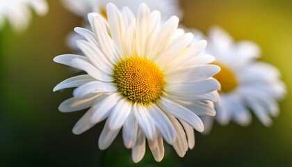 Obraz premium close up of a white daisy with a yellow centermsymbolizing purity and innocence