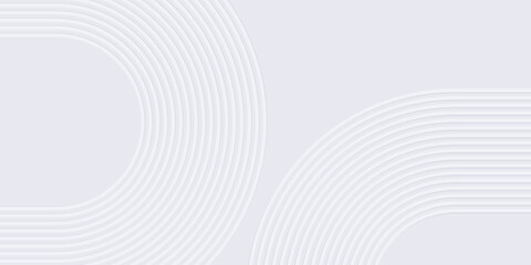 Minimal White Curved Line Abstract Background
