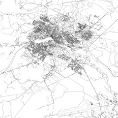 Naklejka premium 3D illustration of city and urban in Kajaani Finland