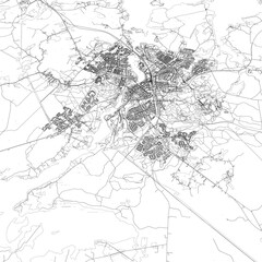 3D illustration of city and urban in Kajaani Finland