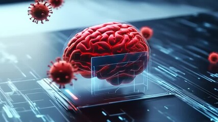 Brain Virus Scan Digital Tech. - Powered by Adobe