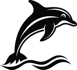 Dolphin Leaping Illustration