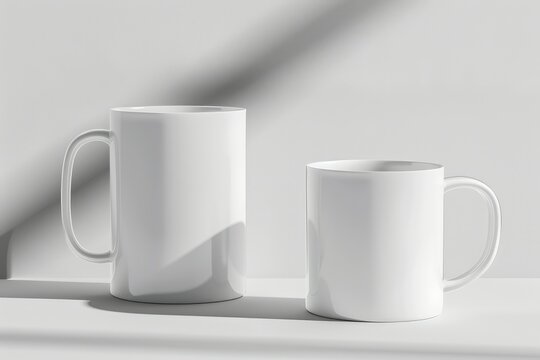 Pixel Perfect Image of File White Ceramic Cup and Mug Mockup