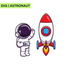 A whimsical astronaut vector design illustrating an astronaut planting flowers on a distant planet, emphasizing creativity and hope in a colorful artistic style.
