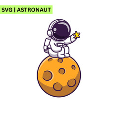 A modern astronaut vector design showcasing an astronaut with a transparent helmet, highlighting the beauty of space and representing curiosity in a sleek format.