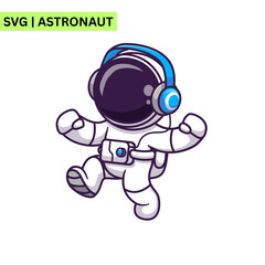 A modern astronaut vector design showcasing an astronaut with a futuristic space helmet, representing innovation and the quest for discovery in a sleek style.