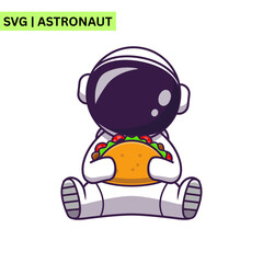 A whimsical astronaut vector design illustrating an astronaut riding a rocket through space, emphasizing excitement and imagination in a playful artistic style.