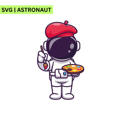 A whimsical astronaut vector design illustrating an astronaut riding a rocket through space, emphasizing excitement and imagination in a playful artistic style.