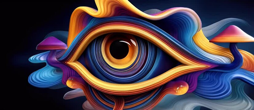 Abstract eye design background