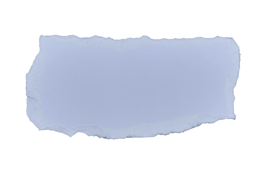 White ripped paper torn edges strips on transparent background png file