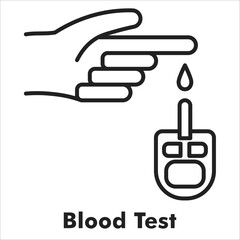 Blood Test Outline Icon