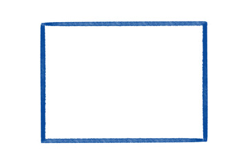 Blue watercolor frame 