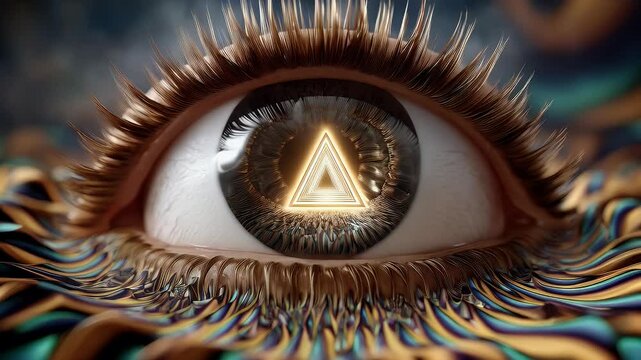 Golden triangle eye pattern