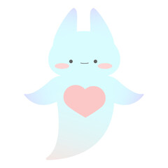 海の天使・クリオネのかわいいフラットイラスト