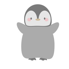 ペンギンの赤ちゃんイラスト