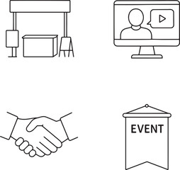 Set of Event Marketing Management icons