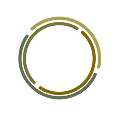 circle.logo frame round element grafis