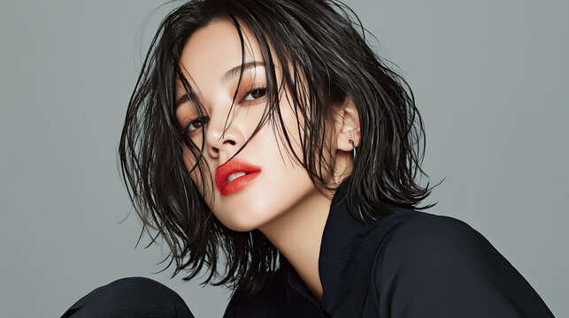 クールな眼差しの若い女性