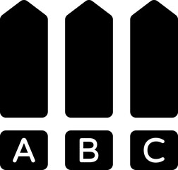 Bar Chart Vector Icon Stock Illustration