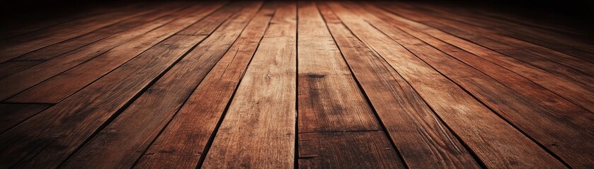 Dark Wooden Planks Perspective Composition, Rustic Texture, Background Concept, Wood Floor Wood texture, Background texture