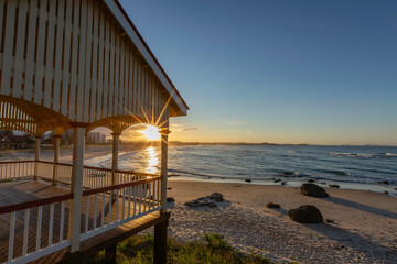 sunset on the beach