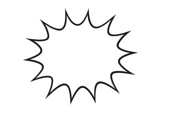 Dynamic white speech bubble bursts onto a transparent background, ready for custom text or graphic elements - Powered by Adobe