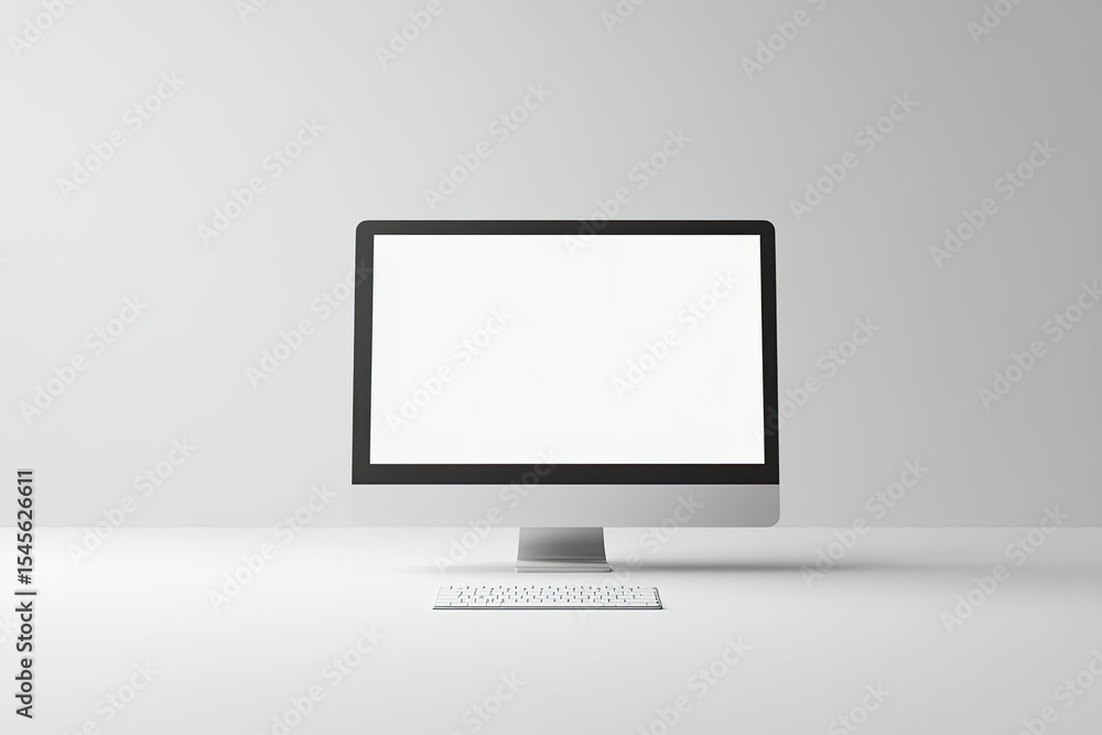 Poster high detail image of three dimensional image of computer