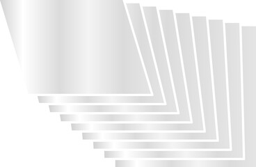 Obraz premium Square metallic or silver overlapping. Geometric modern design